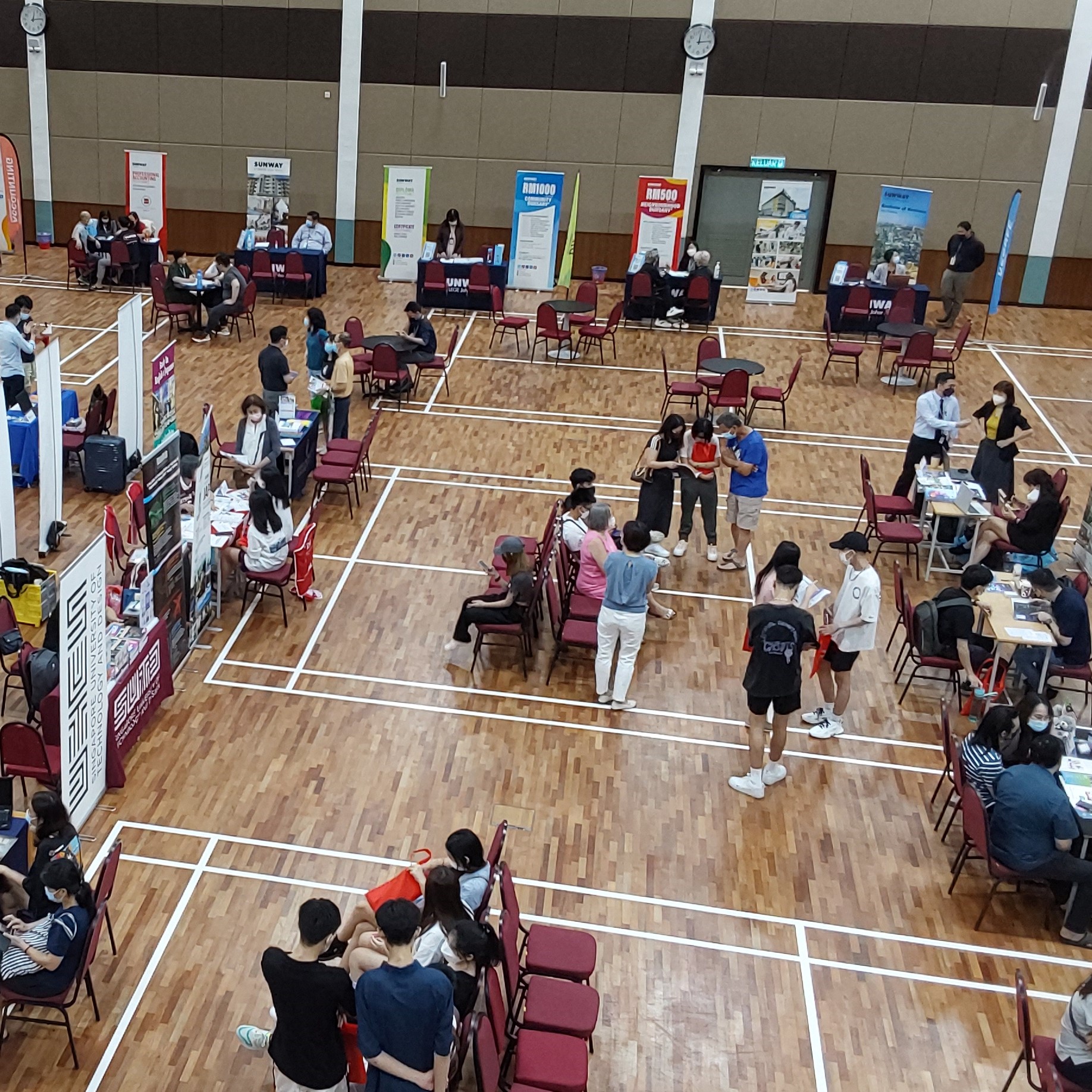 The University Showcase featured institutions from Singapore, Hong Kong, Japan, Australia, UK as well as Sunway University.
