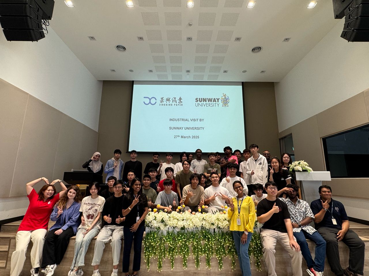 The field trip to Jing Xing Sdn Bhd offers students a unique opportunity to bridge theory with industry practice.