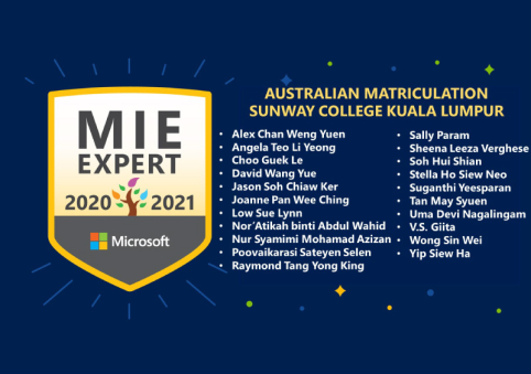 Congratulations to all Microsoft Innovative Educator Experts from AUSMAT!