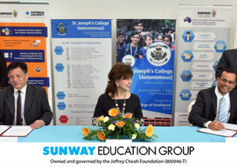 Sunway College and St Joseph College Sign MOU