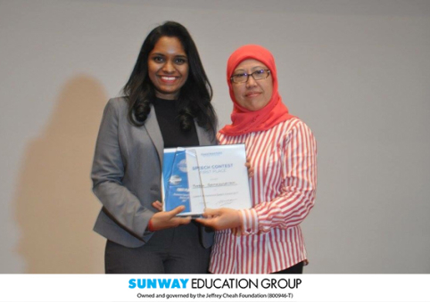Sunway Student Wins National Level Toastmasters Humourous Speech Contest