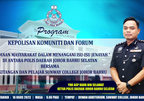 Sunway College Johor Bahru Hosts Community Policing Programme