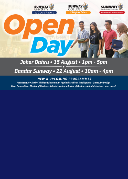 August Open Day banner